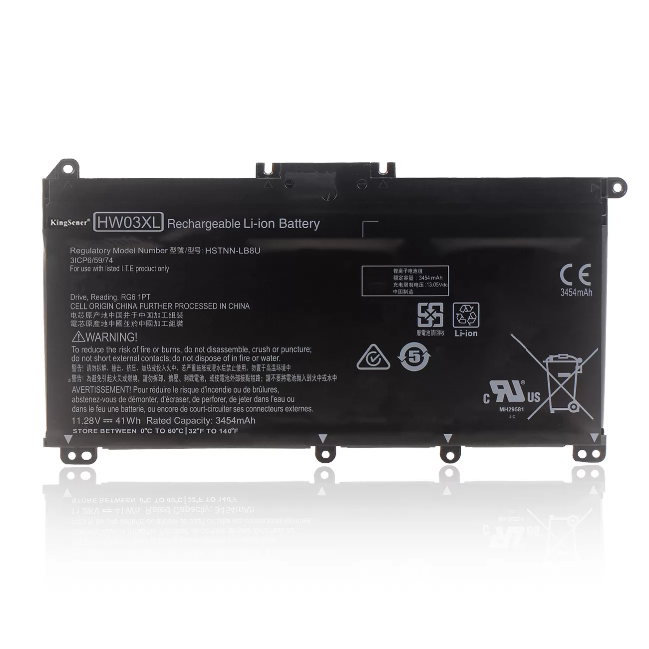 HW03XL Laptop Battery For HP Pavilion 15 EG 15 EH Kingsener