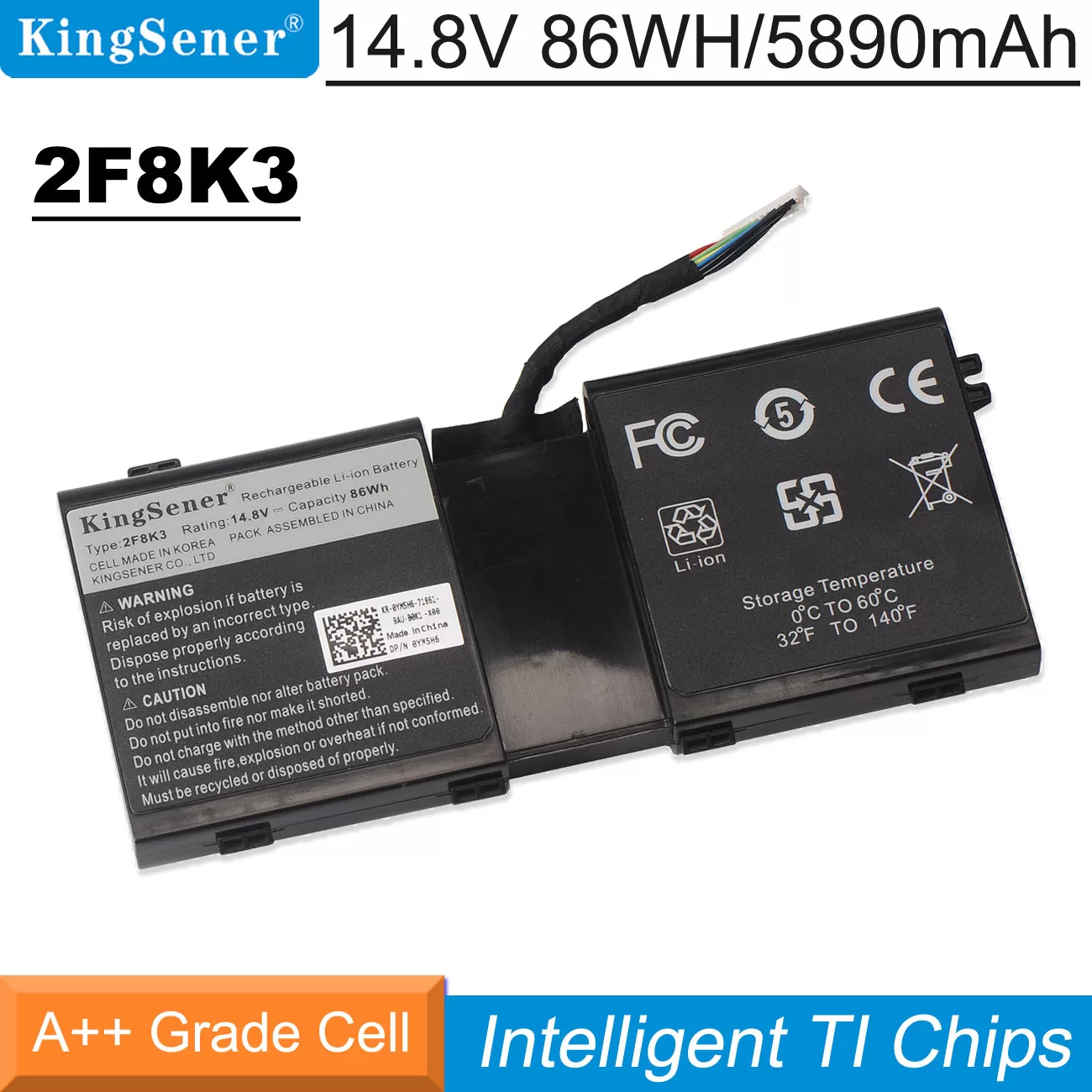 F K Battery For Dell Alienware R X X Series Kingsener