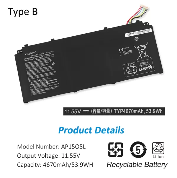 ACER-AP15O5L-4670mAh