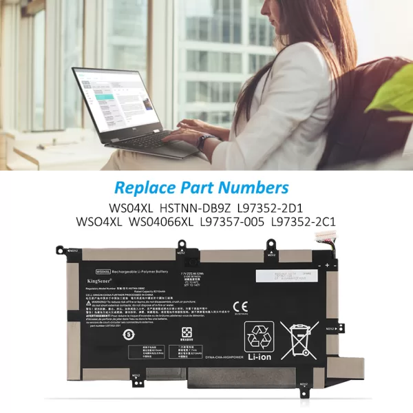 HP-WS04XL-8210mAh