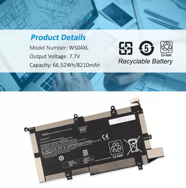 HP-WS04XL-8210mAh